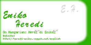 eniko heredi business card